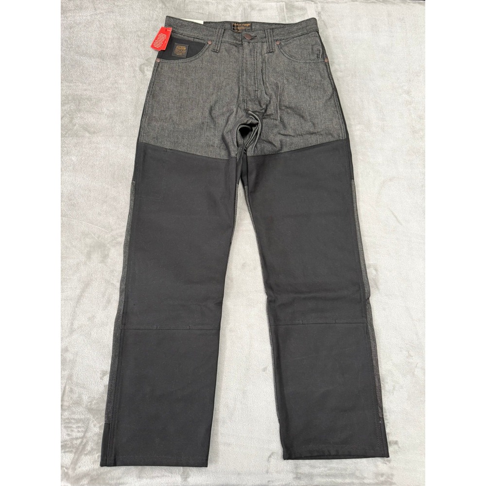 Filson x Wrangler Adventure Jeans Mens 32x32 Black Indigo Denim Relaxed New NWT